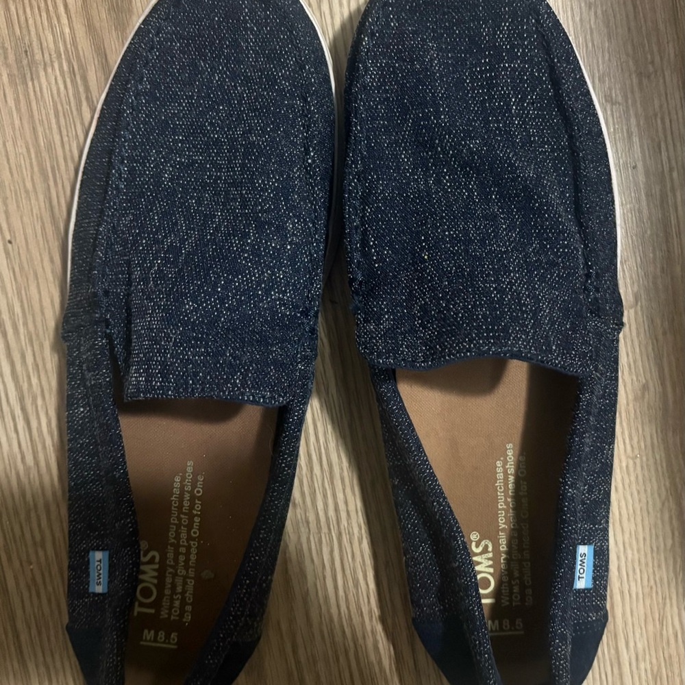 Toms Navy Blue Loafers